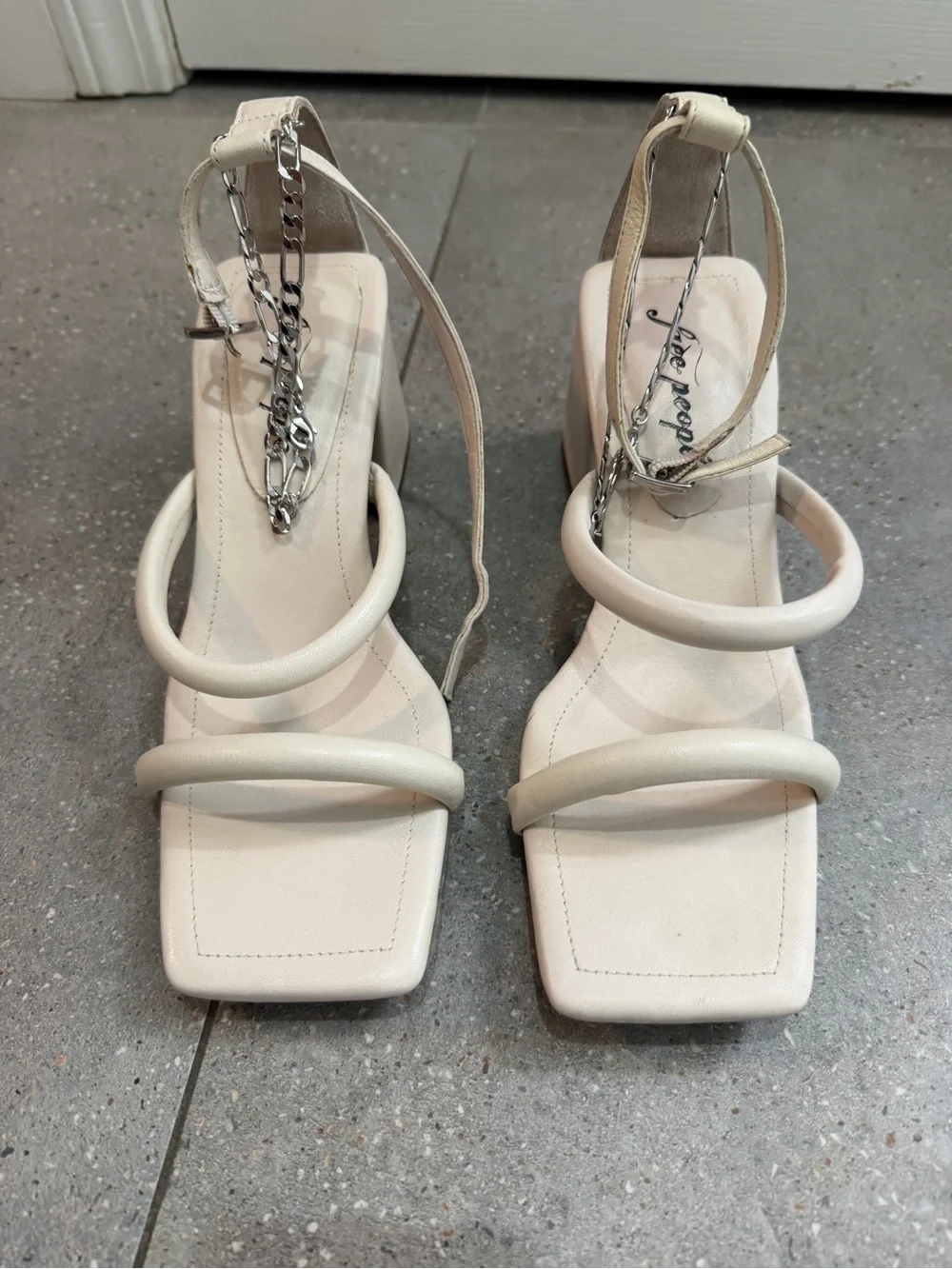 Free People Parker Chain Heel Sandals